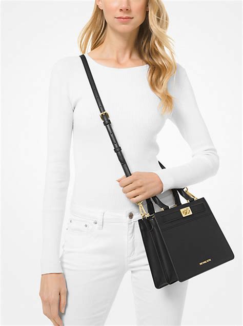 tatiana medium satchel michael kors|MICHAEL Michael Kors Tatiana Medium Leather Satchel .